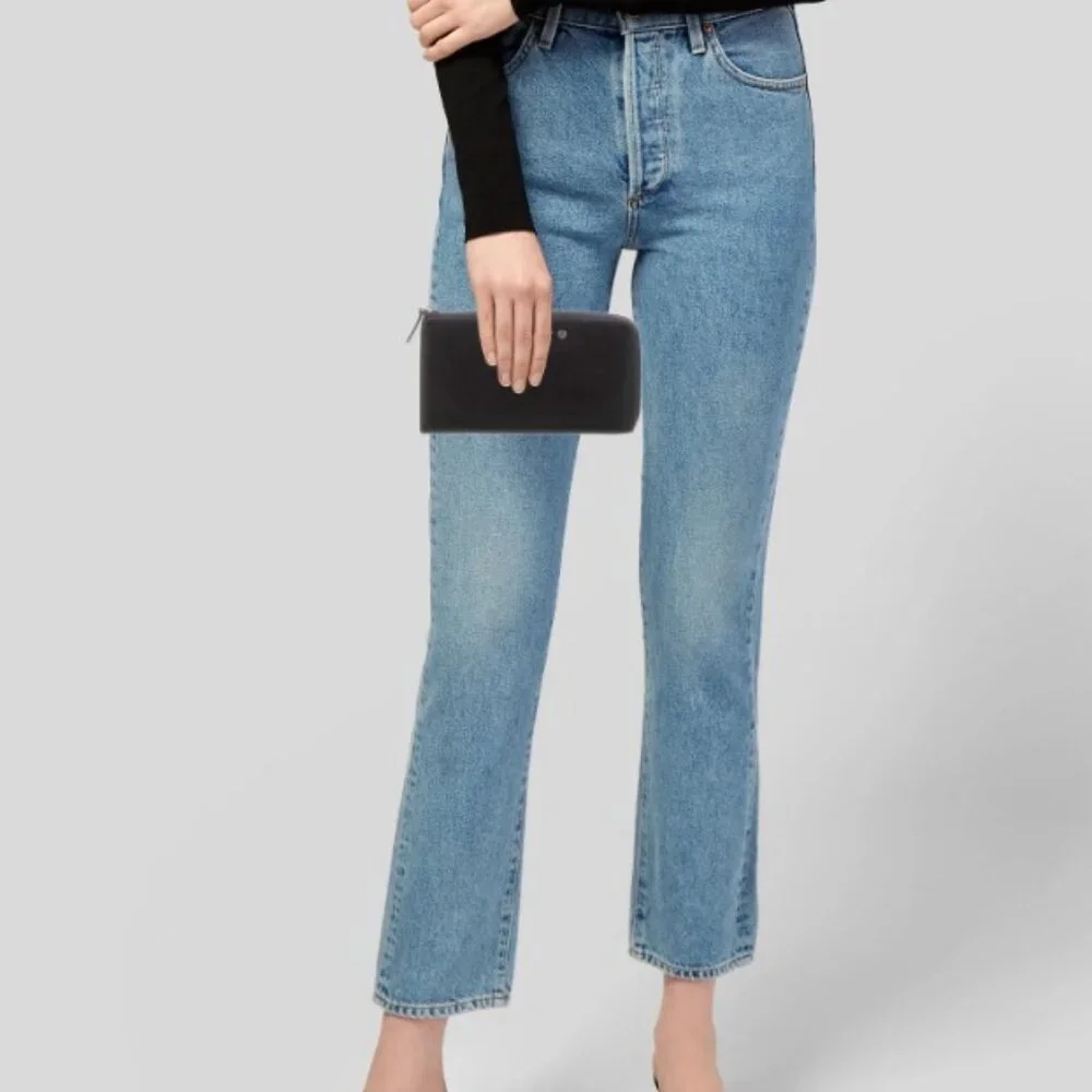 Givenchy Sugar Goatskin Studded Pandora Half Zip Long Wallet Black - Picture 2 of 7